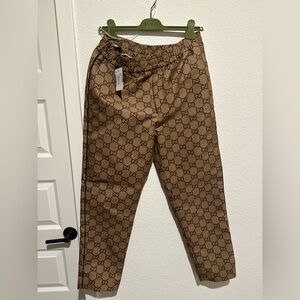 Authentic Gucci Tan Monogram Men's Pants